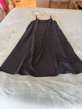 Eileen Fisher Black Maxi A-Line Dress